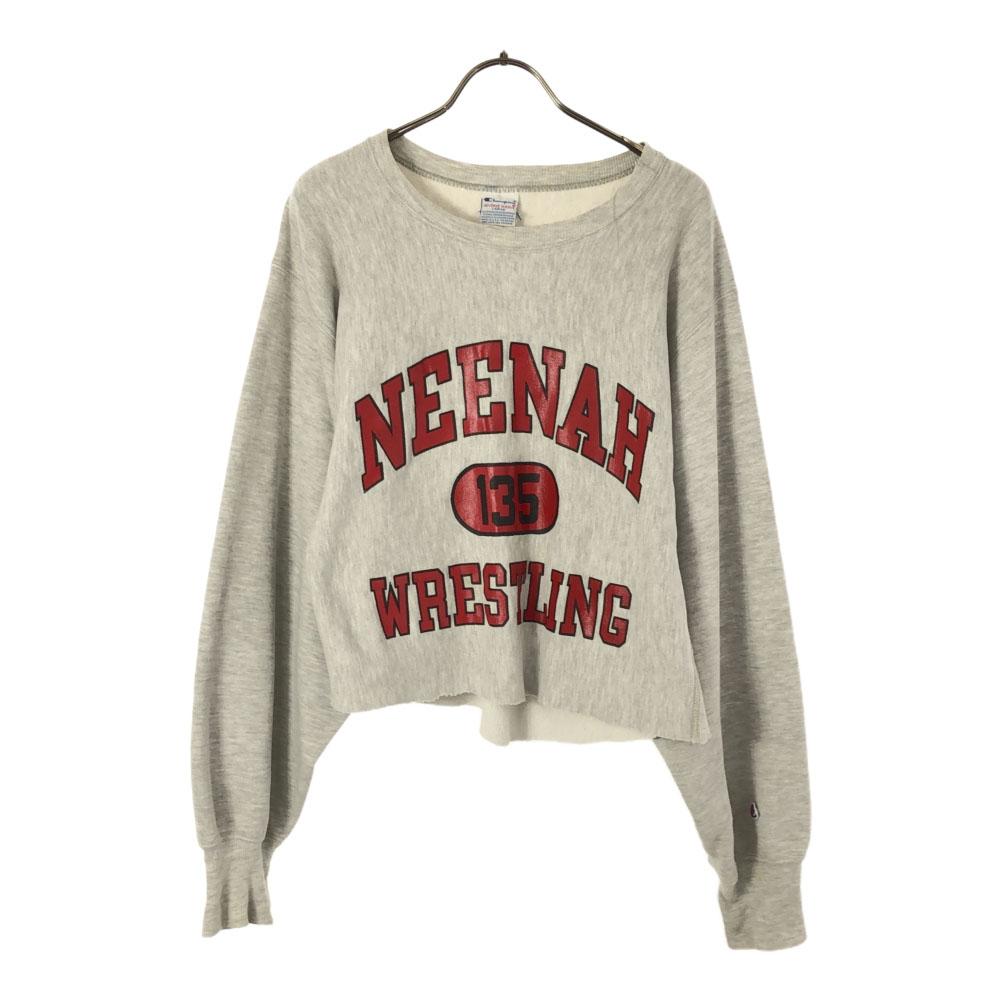 

Champion 90s Made in USA Embroidered Tag Old 3-Layer Reverse Weave Print Long sleeve trainer Men s Used