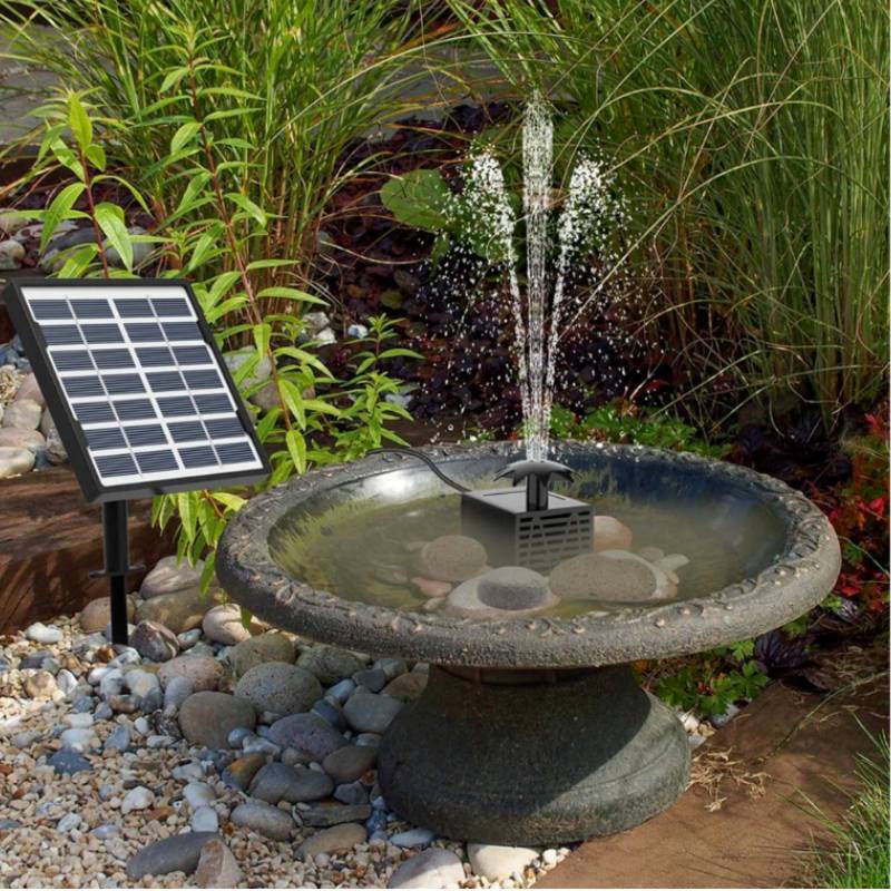 Garden Fountain With Solar Power For Outdoor Decor And Water Features
