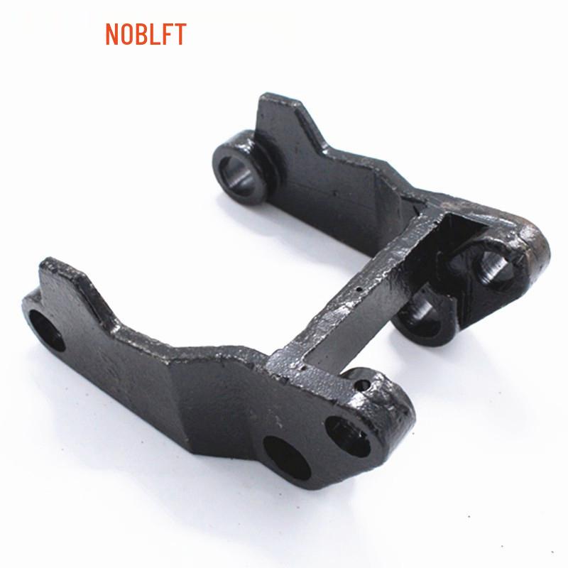 Piezas de Transpaleta Hidráulica Manual Nolli: Bastidor de rueda delantera de 2500 kg con polipasto de palanca y bastidor de rueda pequeña DF3T.