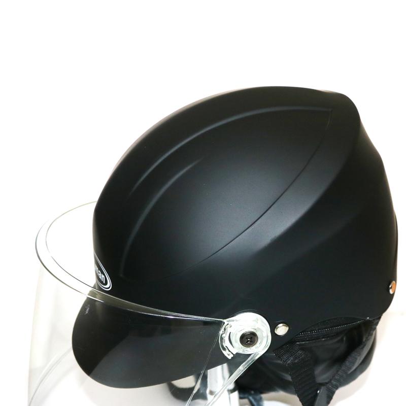 LMoDri  New Winter Motorcycle Keep Warm Helmet Motorbike Solid Color Helmet Motocross Helmet Open Face Retro