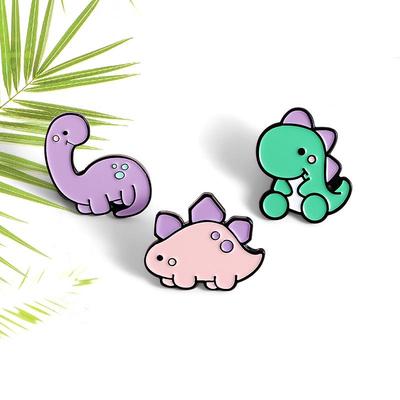 Cartoon Dinosaur Candy Color Brooch: Cute and Trendy Animal Badge