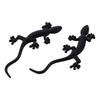 4pcs 10*3.8cm Gecko Car Stickers Zinc Alloy Auto Window Door Bumper Decoration  Universal Vehicle