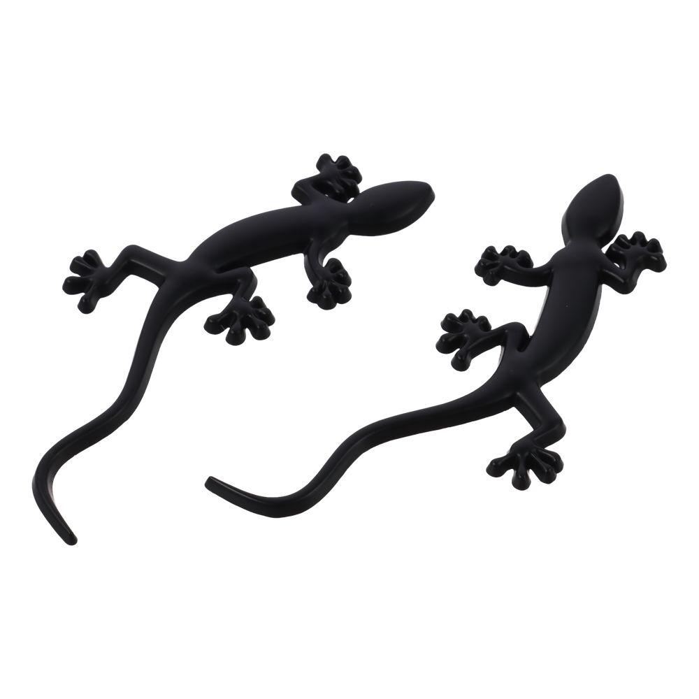 4pcs 10*3.8cm Gecko Car Stickers Zinc Alloy Auto Window Door Bumper Decoration Universal Vehicle
