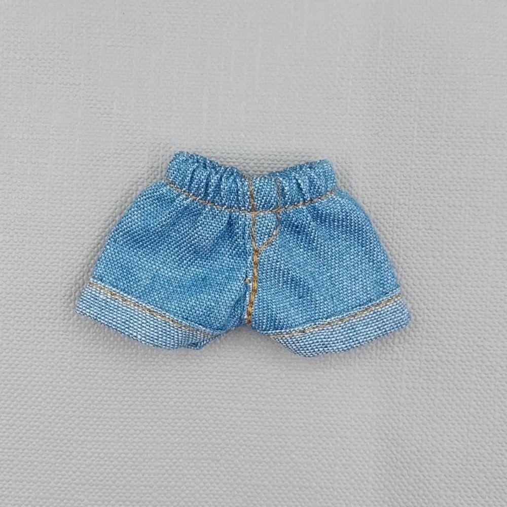 Handmade Jeans Shorts Outfits for 1/11 OB11 Doll/For 1/12 BJD Dolls Doll Accessories