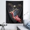 American Flag With Bald Eagle Tapestry Stars And Stripes Flag Tapestry Wall Hanging Haliaeetus Leucocephalus American Culture