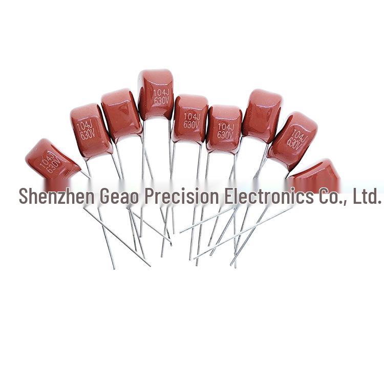 Polypropylene Film Capacitor 104J 0.1uF 630V 5% Tolerance, 5mm Lead Spacing CBB22
