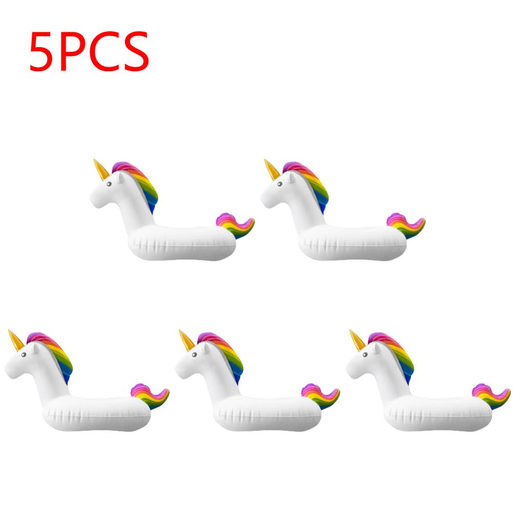 Floating Cup Inflatable Flamingo Unicorn Drinks Cup Holder Pool Float Bar Coasters Floatation Devices Pink Drink Holder