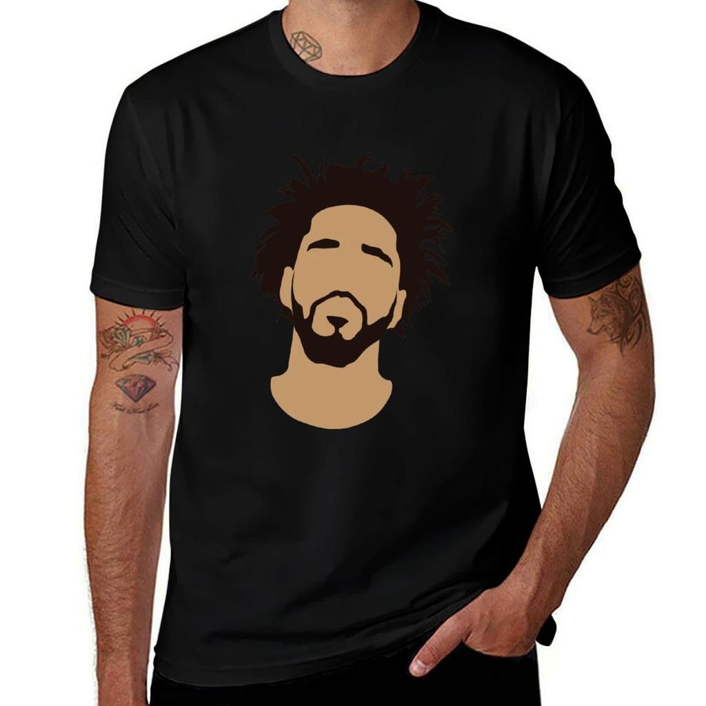 J Cole Silhouette Tshirt T Shirts For Unisex Cotton Anime T Shirts Oversize Tshirt