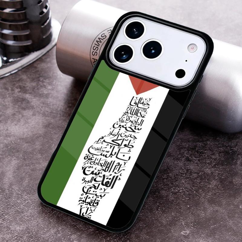 P=alestine Flag Protective Phone Case for iPhone 17 16 15 Pro Max Air 14 13 12 11 Plus Shockproof Capa Cover