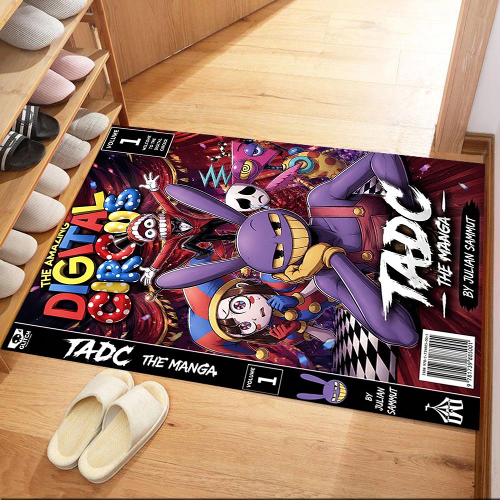 Digital Circus Area Rug Design For Outdoor Dining Room Living Rooms Foyer Antislip Carpet Anime Office Decor Gift For Festivals