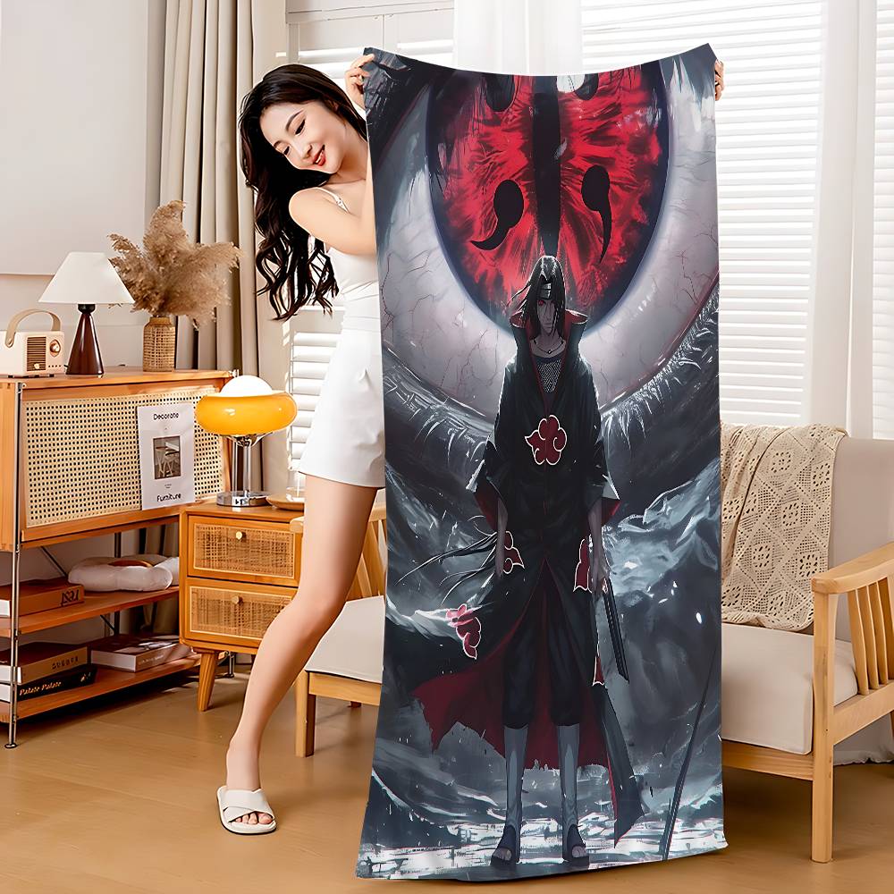 Cool W-Uchiha Itachi-H Beach Towel For Kids Personalized Bath Towel Pool Towel Vacation Gift Picnic Towel Party Gift
