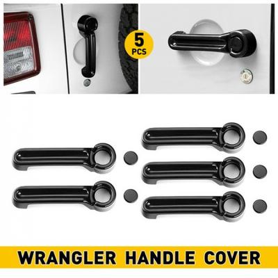 For Jeep Wrangler JK 2007-2018 Car Door Handle Cover Molding Trim Accessories EC