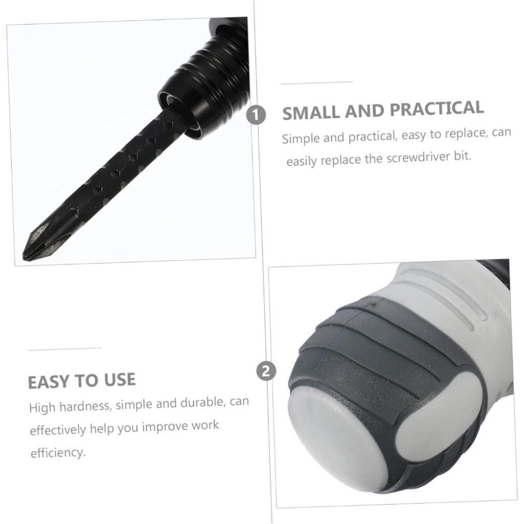 2 In 1 Ratchet Screwdriver, Double End Screwdriver Bits 3 Ball Bearings Multifunctional Alloy Steel Self Locking for Industrial Repairs