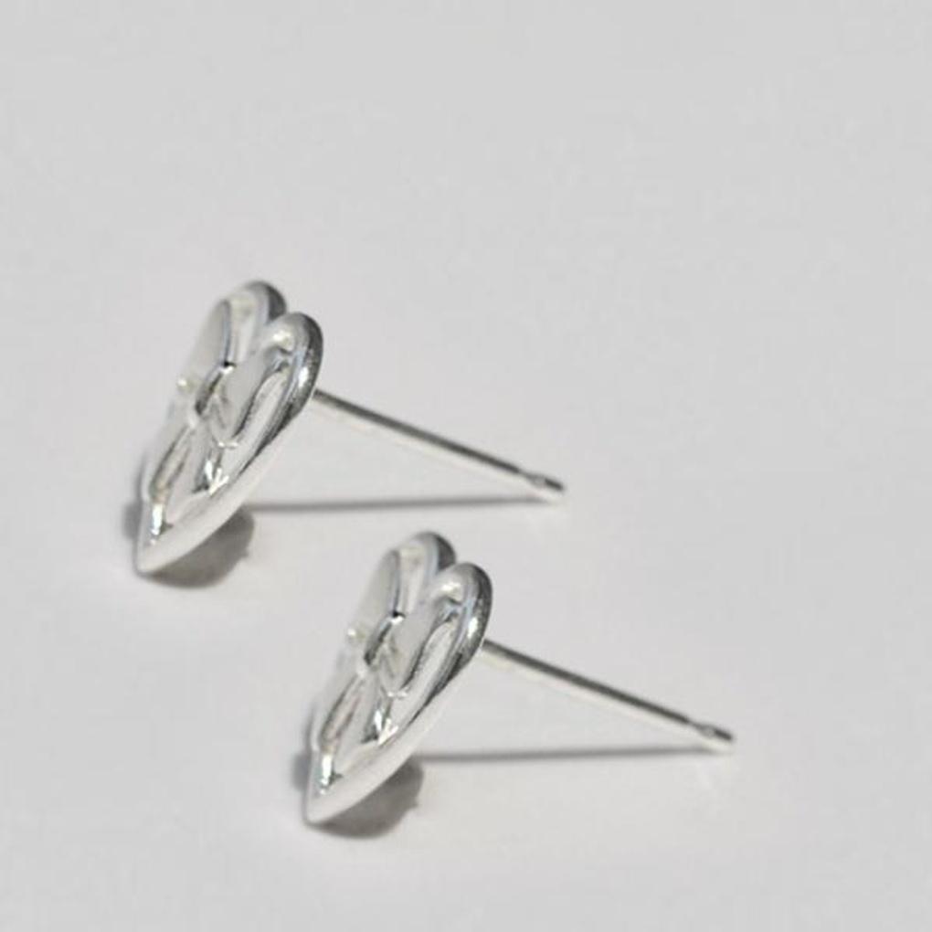 Women's Daily Accessory Sari Heart Ribbon Earrings