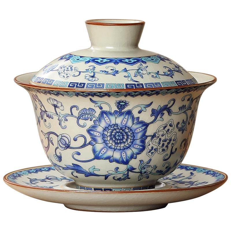 Buzhuo Anti-Scald SanCai Gaiwan Tea Set