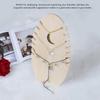Wood Jewelry Display Stand Desktop Necklace Organizer Rack Storage Holder