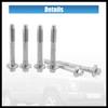 6 Pcs Wheel Hub Bearing Mounting Bolts for Jeep Grand Cherokee 2000-2010 34201535 Silver Tone Metal Durable Material