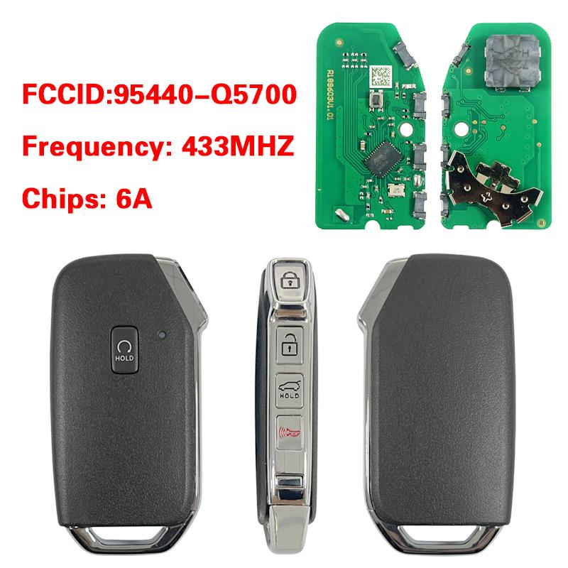 PN 95440-Q5410 Q5000 Q5010 Q5200 Q5400 Q5510 Q5700 Q5710 Q7000 Q5900 Q6000 For KIA Seltos Smart Car Key Remote 433MHz 6A Chip