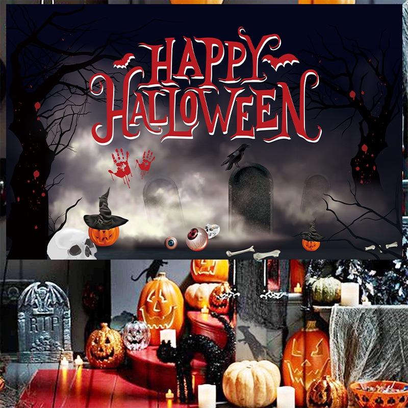 High-quality Polyester Halloween Banner For Spooky Party Decor