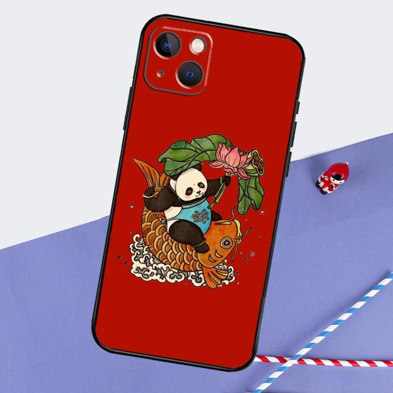 Koi Carp Fish Yin Yang Phone Case For iPhone 16 Pro Max 12 13 Mini 11 14 15 Pro Max XR 15 16 Plus 16e Back Cover