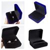 High End Velvety Textured Flip Top Ring Box Providing Secure Storage For Jewelry During Travel And Luxury Event