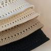 Basin Hat Hand-Crocheted Hollow Design Fisherman Hat Short Brim UV Protection Summer Travel Hat Headwear