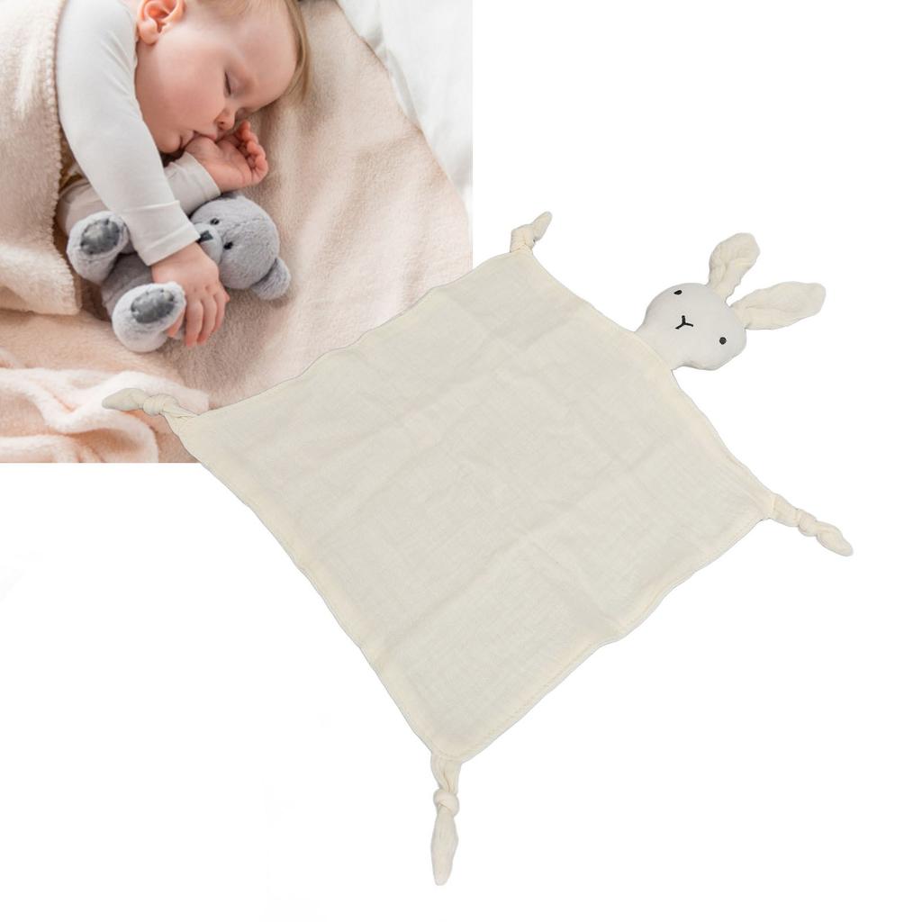 Păturică de Securitate Iepuraș Păturică Drăguță Lovey Bumbac Strat Dublu Păturică Moale de Securitate pentru Dormit Jucat