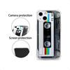 Case for iPhone 1atte Finish Heavy Duty Soft Back Cover with Reinforced Corners TPU Soft Bumper Retro Cassette Tape Case Compat