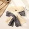 Bufandas elegantes y cálidas para hombres y mujeres en invierno, diseño de cuello perezoso con punto cruzado, colores de retazos