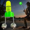 Fishing Bite Alarms with Twin Bells Ring LED Night Fishing Rod Bite Bait Alarm Light Fishing Accessory
