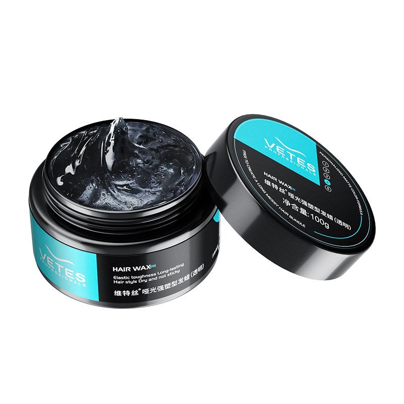 Vitess Fresh Scent Men's Hair Wax - Long-Lasting Hold Clay Pomade for Natural, Fluffy Styling