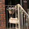 Belted ribbon bag_canvas caramel
