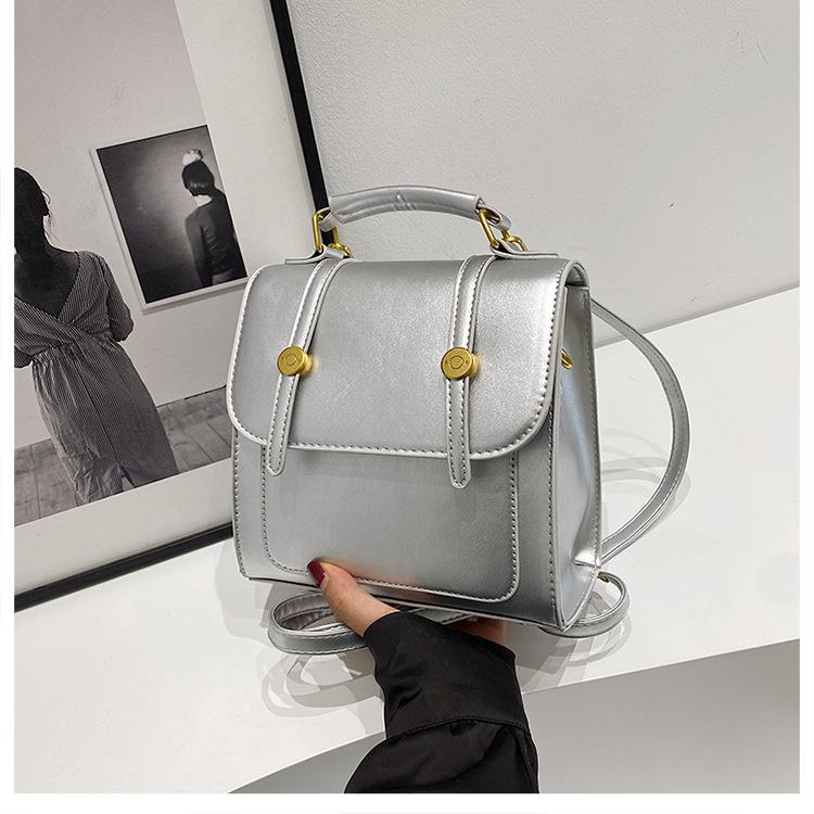 Backpack women's backpack niche design bag 2025 new fashion high sense small girl college bag
