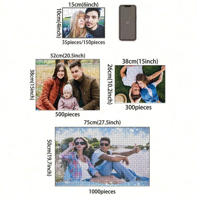 Personalized Custom Photo Puzzle Customize For Housewarming, Bedroom/Living Room, For Children's Day,Puzzle,Custom,Customized,Pu