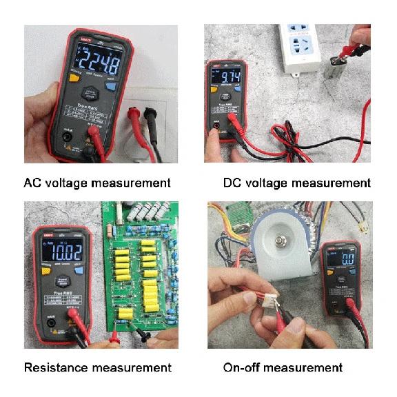 UNI-T UT123 UT123D Smart Multimeter Digital Professional Electric Tester Voltage Resistance Continuity NCV Electrician Meter