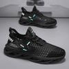 Summer New Daily Running Sports Lace-up Trendy Men's Shoes Mesh Mesh Breathable Low-top Blade Bottom - Quarter