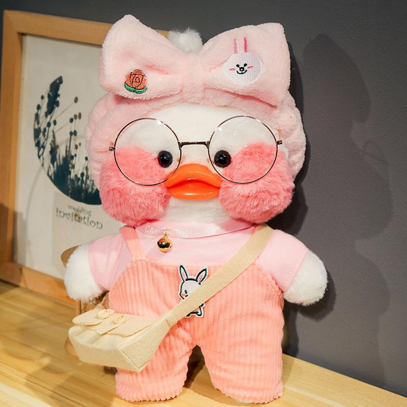 30cm Pato Plush Lalafanfan Duck Cute Stuffed Toys Yellow Duck Hug Flifan Duck Kawaii Plushes Animal Plushies Pillow Soft Toy