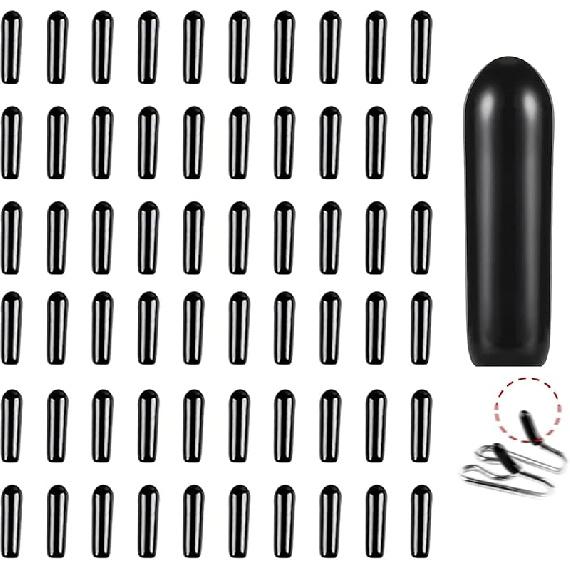Prong Collar Covers (60 Tips per Pack), Vinyl Comfort Prong Tips for 2.25mm-4.0mm Dog Pinch Collar (2.25mm-3.0mm) 2.25mm