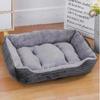 Large Pet House Dog Bed Cat Mat Long Plush Deep Sleeping Warm Soft Small Dog Cushion Calm Beds for Puppy Chihuahua