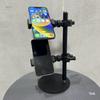 Dual Camera Live Broadcast Stand with Overhead Shooting for Universal Mirrors