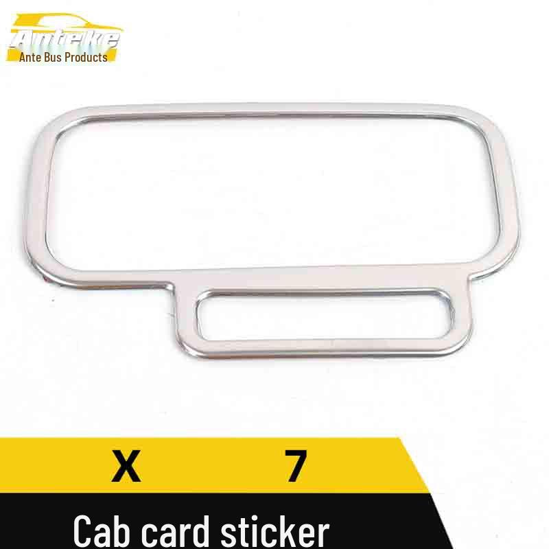 SWM X7 Cab Card Sticker & Stainless Steel Center Console Storage Box Decorative Frame - Car Accessories
