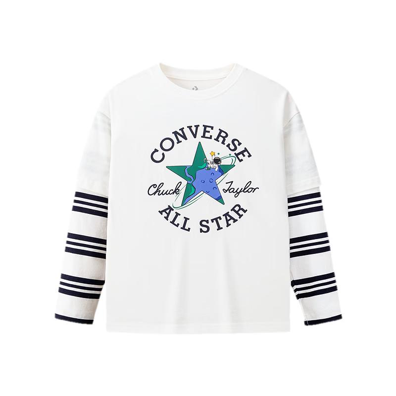 Converse Kids  Color-block Long-Sleeve T-Shirt S