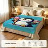 Art P-penguin P-pixel Throw Flannel Blanket Suitable for Sofas Beds Offices Travel, Camping Chairs