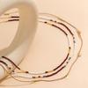 3pcs Set Bohemia Small Sequined Tassels Imitation Pearl Rice Bead Beaded Waist Chain for Women Sexy Bikini Body Chain Jewelry