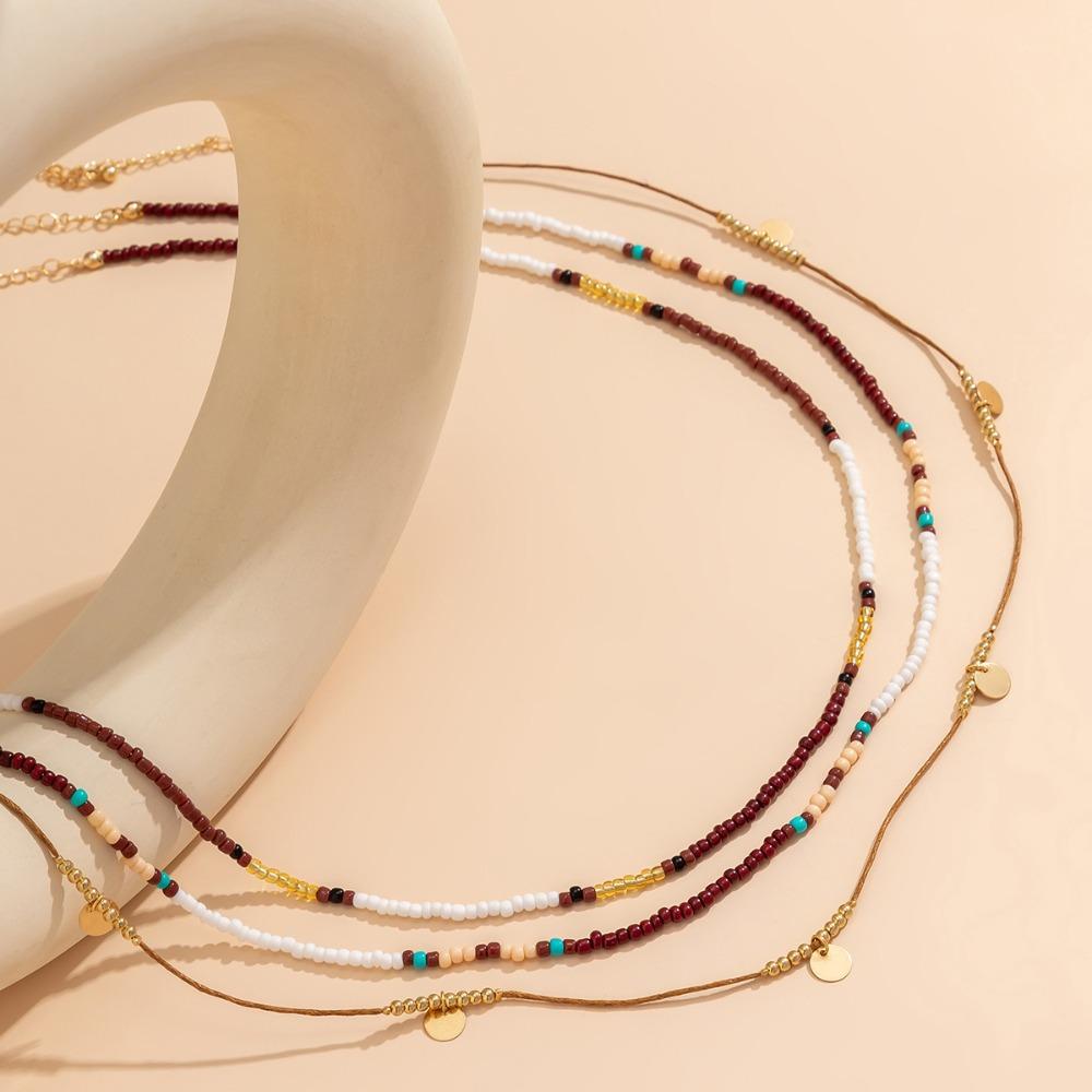 3pcs Set Bohemia Small Sequined Tassels Imitation Pearl Rice Bead Beaded Waist Chain for Women Sexy Bikini Body Chain Jewelry