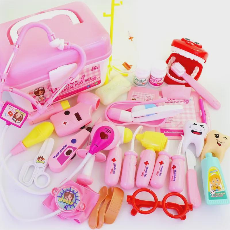 Kids' Doctor Toy Set with Medical Tools and Storage Box