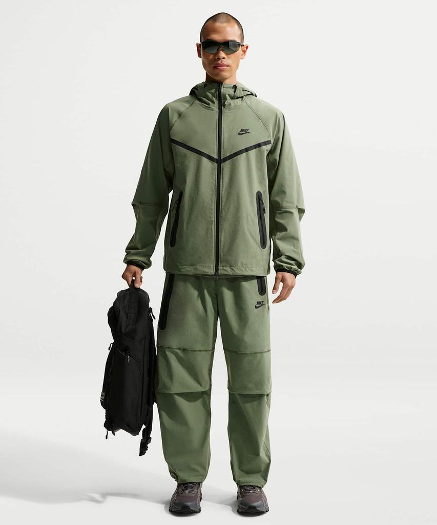Nike Tech Dri-Fit Woven Full-Zip Windrunner Jacket M - Silver Sage:Black / Iu7635-328