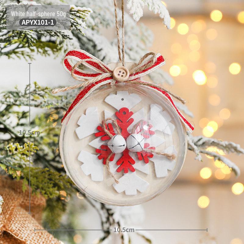 Hong Kong Heng 6cm Transparent Red Fruit Christmas Tree Ornament