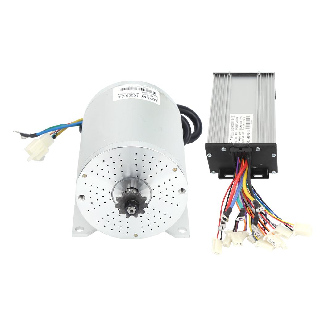 2000W 48V Brushless Motor Controller Throttle Pedals Refit Chain Spocket Conversion Kit