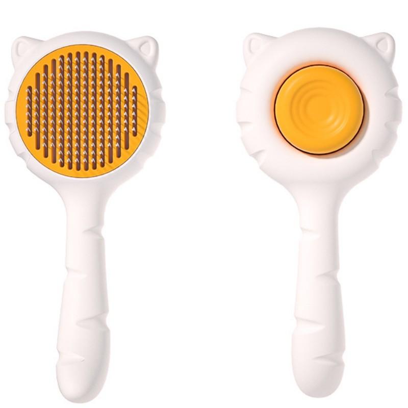 Dog Brush One-click Pet Hair Remover Dog Grooming Massage Cat Brush Floating Hair Combs Self Cleaning Dogs Comb Pet Accessories